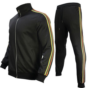 Conjuntos de ropa deportiva de dos piezas para hombre, venta al por mayor, chándal transpirable para correr, logotipo personalizable, diseño unisex de moda, respetuoso con el medio ambiente - Product Image 4