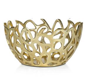 Bol décoratif de luxe couleur or bol de stockage de fruits design en métal de super qualité pour la décoration de table à manger - Product Image 3