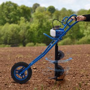 Perforadora de Postes con Motor de Gasolina de 63 CC, 3 HP, Barrena de 11 Pulgadas - Barrena para Tierra de Alta Resistencia con Motor, Caja de Cambios y Bomba para Cercas y Jardinería - Product Image 1