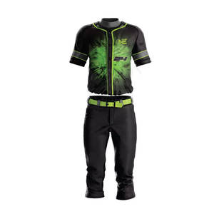 El mejor precio, 100% poliéster, logotipo personalizado, uniforme de béisbol y softbol de secado rápido, conjuntos transpirables, nueva llegada, ropa deportiva - Product Image 1