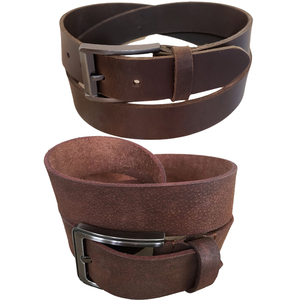 Couleur marron en gros de haute qualité robe en cuir de vachette ceinture en cuir véritable pour hommes célèbre marque ceinture de luxe USA - Product Image 6