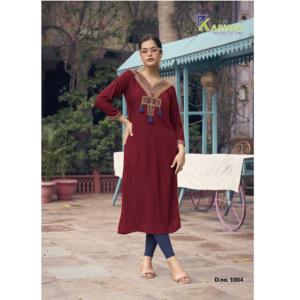 Effet de tissage de rayonne traditionnelle pour femmes Kurti nouveau fil travail manuel étiquette LIVA pour vêtements de bureau réguliers vêtements pakistanais indiens - Product Image 1