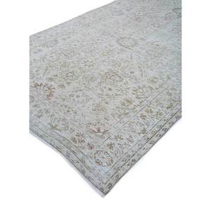 Alfombra de Lana Tejida a Mano de Color Marfil Vintage con Patrón de Medallón Pae-373 para Uso Doméstico - Product Image 2