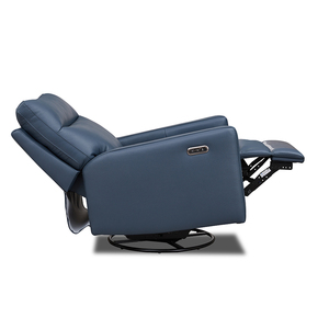 <span class=keywords><strong>Fauteuil</strong></span> inclinable moderne en cuir italien avec demi-cuir Mastrotto, 360 °   <span class=keywords><strong>Fauteuil</strong></span> pivotant inclinable électriquement avec chargement USB Type-C - Product Image 4