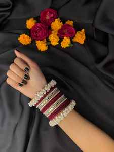 Diseño tradicional indio y paquistaní nupcial Churiyan conjuntos última colección hecha a mano mujeres nupcial Churiyan brazaletes disponibles - Product Image 5