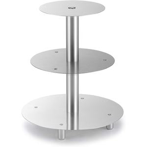 Support à gâteau en métal élégant et robuste de couleur or rose et orné de cristaux, parfait pour les mariages, les fêtes et les présentoirs de desserts, durable - Product Image 6