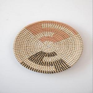 Handwoven Eco-friendly Art Deco Wall Decorative <b>Baskets</b> Nature-Themed Colored Bamboo Woven Seagrass Wall Hanging for Kids Room - Product Image 3