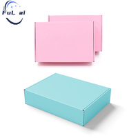 Boîte d'expédition postale en carton couleur imprimée sur mesure, emballage en papier, boîte d'expédition en carton ondulé pour vêtements