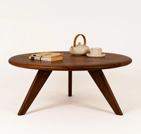 Designer moderne avancé artisanat en métal Table basse Simple salon maison appartement Table basse en bois