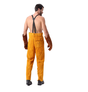 High Quality Industrial <b>Work</b> <b>Wear</b> New Protective Leather Welding <b>Trouser</b> for Safety Working <b>Wear</b> Straight Pattern - Product Image 6