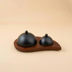 Nouveautés Ramadan : Bol à dattes moderne en métal et bois de haute qualité, personnalisable en couleur/taille/logo, durable, sans plomb, écologique - Product Image 3