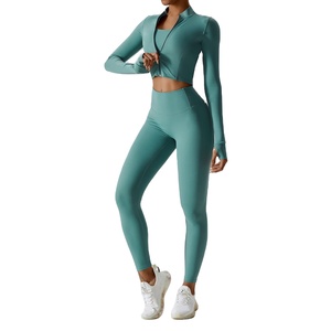 Leggings de yoga taille haute respirants, élastiques, style simple, effet galbant, extensibles, grandes tailles, logo personnalisé, 220g, couleur unie - Product Image 6