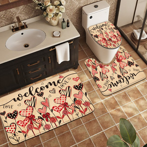 Custom Printed <b>Mat</b> <b>Bathroom</b> Rug <b>Set</b> for <b>Bathroom</b> Non-Slip Shower Curtain Bath <b>Mat</b> - Product Image 5