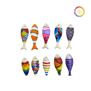 Poisson en bois élégant pour la décoration de la maison, abordable, durable et parfait pour ajouter une touche rustique à votre espace - Product Image 4