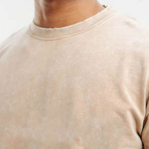 Buy Custom Logo Heavyweight 100% Cotton Plain <b>T</b>-<b>shirt</b>: Streetwear Drop Shoulder Loose Fit for Men - Product Image 6