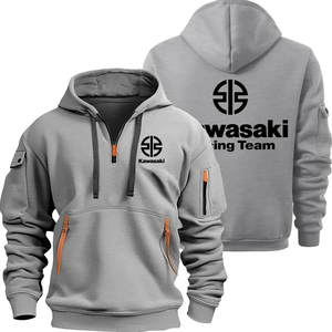 2024, forro polar con estampado de peso pesado, logotipo personalizado, ropa deportiva, algodón de gran tamaño, hombros caídos, sudadera con capucha para hombre, básico, mezcla de algodón - Product Image 5
