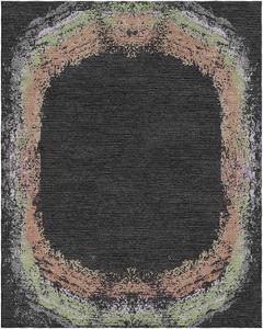 Alfombra de lana anudada a mano de estilo persa con acento, patrón abstracto, ecológica, antideslizante, alfombras de pelo medio, juegos para el hogar y la sala de estar - Product Image 6