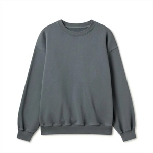 Sudadera con capucha de gran tamaño con logotipo personalizado para hombre, sudadera gruesa y pesada, técnica bordada de invierno con hombros caídos - Product Image 1
