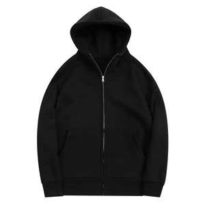 Sudaderas Casuales Extra Grandes para Mujer y Hombre, Sudadera de Algodón Grueso, Holgada, Corta, Moderna, con Cierre para Hombre - Product Image 5