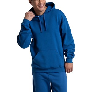 Sweat-shirts et pulls à capuche pour hommes 350 Gsm surdimensionnés avec cordon de serrage unisexe vierge de haute qualité en molleton uni streetwear tendance - Product Image 4