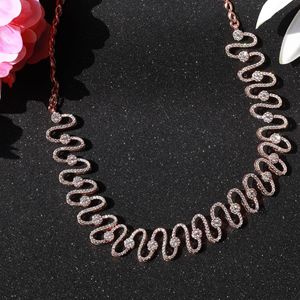 ของขวัญสร้อยคอเพชรสุดพิเศษนี้สร้างขึ้นในห้องแล็บสีโรสโกลด์14 KT ซึ่งสร้างด้วยเพชร - Product Image 1