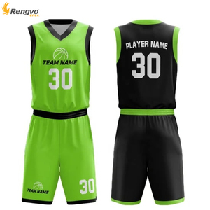 Camiseta de baloncesto de secado rápido personalizada para hombre 2025, camiseta de equipo transpirable, conjuntos de uniformes reversibles para adultos, ropa de baloncesto de talla grande - Product Image 4