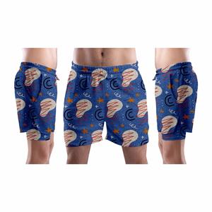 กางเกงขาสั้นใส่ออกกำลังกายผู้ชายสีทึบมีกระเป๋าวินเทจ - Product Image 5