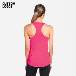 Débardeur en toile écologique respirant à col racerback pour femmes, couleur violette, doux, fin, en coton, ajusté, sans manches - Product Image 6