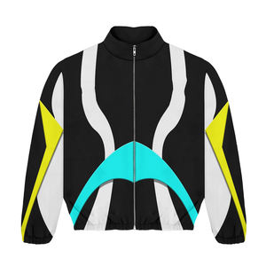 Conjunto de nailon cortavientos ligero personalizado para hombre, chaqueta cortavientos, pantalones cortos y pantalones de nailon con logotipo personalizado, chándal a prueba de viento - Product Image 4