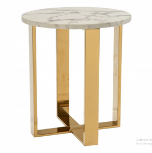 Mesa auxiliar de ágata Acento moderno único para sala de estar o dormitorio Muebles para el hogar hechos de piedra - Product Image 3