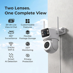 กล้องรักษาความปลอดภัยกลางแจ้ง IMILAB เลนส์คู่ 2K+2K PTZ WiFi AI ตรวจจับ 360 องศา สีขาว - Product Image 1