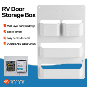 Organisateur de rangement pour porte de toilette à <span class=keywords><strong>cassette</strong></span> de camping-car, panneau multi-compartiments en ABS pour Thetford/Dometic, camping-car, <span class=keywords><strong>caravane</strong></span> - Product Image 1