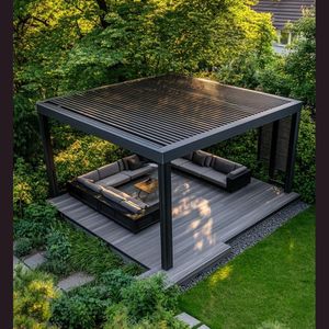 Một pergola khung nhôm nhỏ gọn và mô-đun được thiết kế cho không gian nhỏ và tầm nhìn đường Chân Trời Thành Phố - Product Image 2