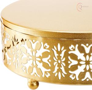 Base para Pastel de Metal Decorativa con Diseño Moderno, Apta para Postres, Pasteles y Exhibición de Panadería - Product Image 3