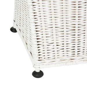 White rattan <b>basket</b> with wavy design Handmade Storage <b>Baskets</b> Natural Rattan Modern Multifunction Made in Viet Nam - Product Image 4