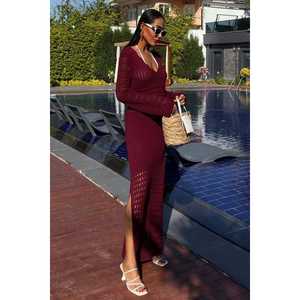 Vestido con Detalle Calado y Mangas Estilo Español 2840, Prenda Informal Transpirable con Cintura Natural - Product Image 6