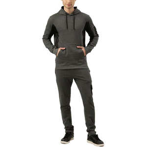 Ensemble de survêtement pour homme, tissu confortable, coupe active, option de logo personnalisé, ensemble deux pièces pour la salle de sport, la course à pied, les activités de plein air et le style de vie - Product Image 1
