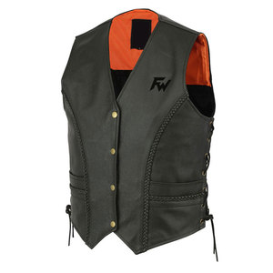 Hot Selling OEM Service Wholesale Men <b>Leather</b> <b>Vest</b> New Fashion Men <b>Leather</b> <b>Vest</b> Windproof Breathable <b>Leather</b> <b>Vest</b> - Product Image 5