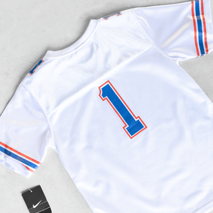 Wholesale Custom Designed American Football Retro <b>Mesh</b> Jersey Breathable 100% Polyester Fully Sublimation Printed Oversized <b>Crop</b> - Product Image 4