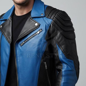 Veste en cuir pour homme de haute qualité, couleur unie, à porter au quotidien, confortable, veste en cuir pour homme - Product Image 5