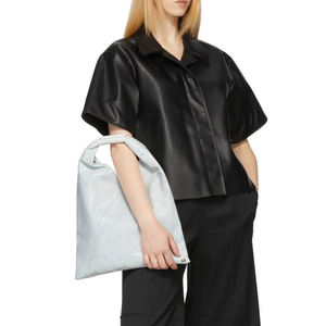 Camisas de Cuero Genuino Casuales y Elegantes para Mujer Hechas en Fábrica al por Mayor, Camisas de Cuero PU de Alta Calidad para Mujer - Product Image 6