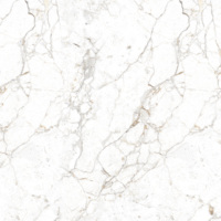 Carreaux de sol intérieurs antidérapants en porcelaine effet marbre Calacatta Blanc Doré brillant 600x1200mm pour salon