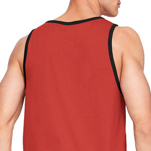 2024 llegada de verano hombres camiseta sin mangas a bajo precio transpirable sostenible diseño de logotipo personalizado servicio OEM gimnasio hombres camiseta sin mangas - Product Image 4