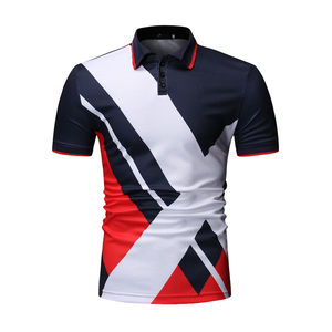 Polo de algodón de calidad superior para hombre, pecho, tres rayas, costura de Color, alta calidad, 100% algodón, polos para hombre - Product Image 4