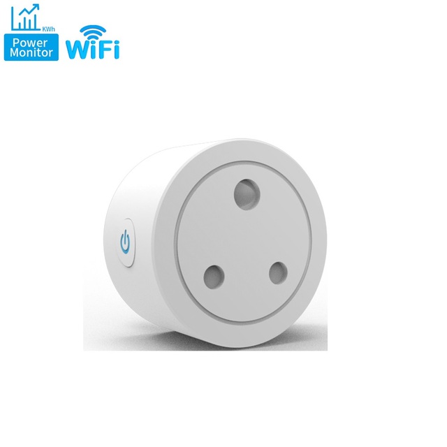 Wireless WiFi Smart Industrial 10A Power Socket Plug Tuya Smart Outlets India Alexa Voice Control Mini Socket