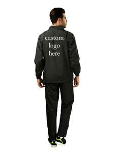 Costumes pour hommes avec logo personnalisé coupe ajustée veste de jogging en vente en gros vêtements de sport ensembles de survêtements coupe-vent de course à pied pour hommes - Product Image 3