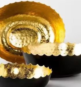 Nuevo diseño de lujo, frutero redondo de aluminio, arte de Metal elegante para el mejor regalo de hogar y cocina, frutero decorativo - Product Image 6