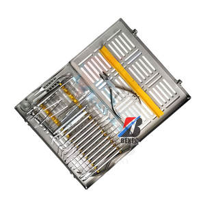 ชุดผ่าตัดช่องปากและฟัน24ชิ้นวัสดุสแตนเลสพร้อมอุปกรณ์จัดฟันแบบคาสเซ็ต - Product Image 1