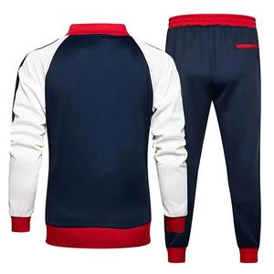 Ensemble de survêtement Streetwear d'hiver pour hommes surdimensionné sweat à capuche en éponge française pantalon de survêtement évasé motif solide sweat-shirt zippé respirant - Product Image 2