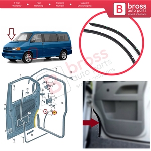 Juego de sellos de arco de guardabarros interior para puerta delantera BSP1144 para Transporter T5 T6 T6.1 Caravelle Multivan 7H0837565 7H0837566 - Product Image 5